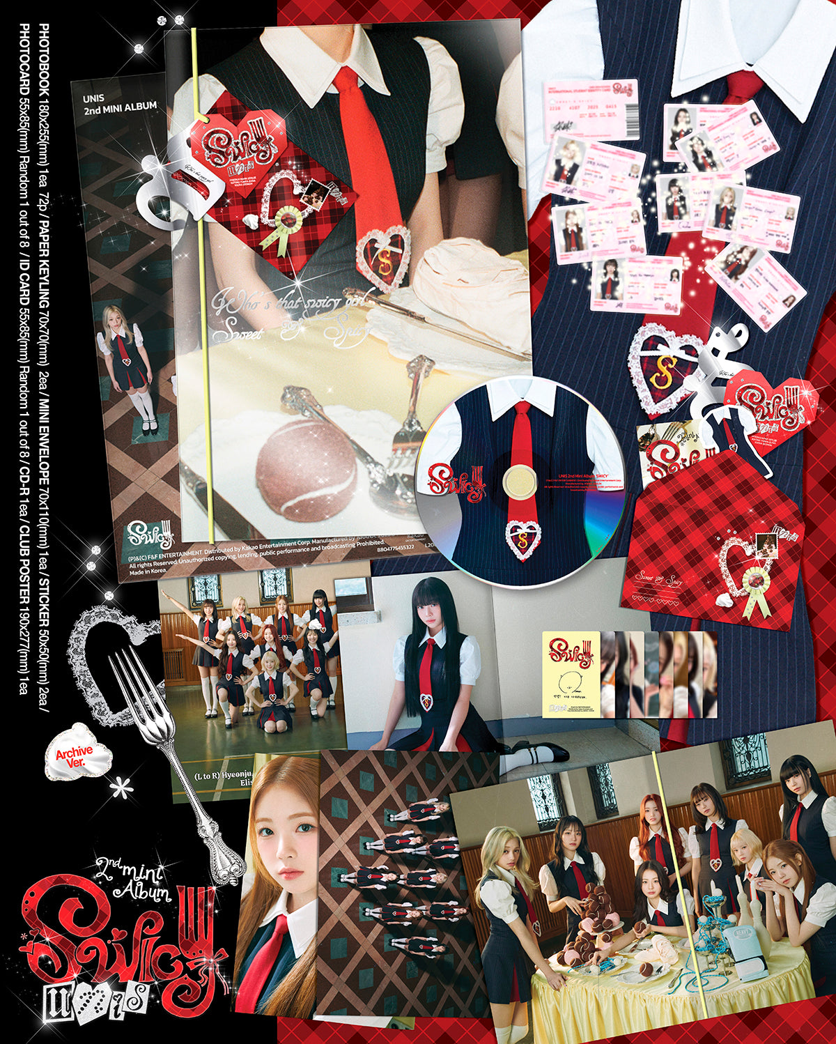 UNIS - SWICY - 2nd Mini Album (Archive Ver.)