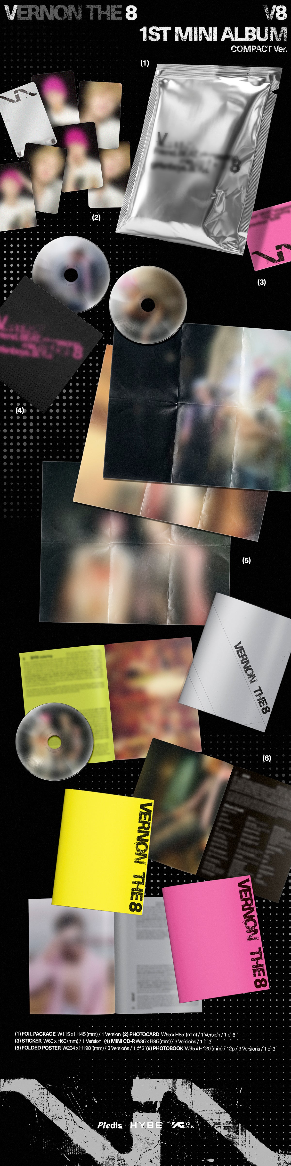 (Pre-Order) V8 (SEVENTEEN) - V8 - 1st Mini Album (Compact Ver.)