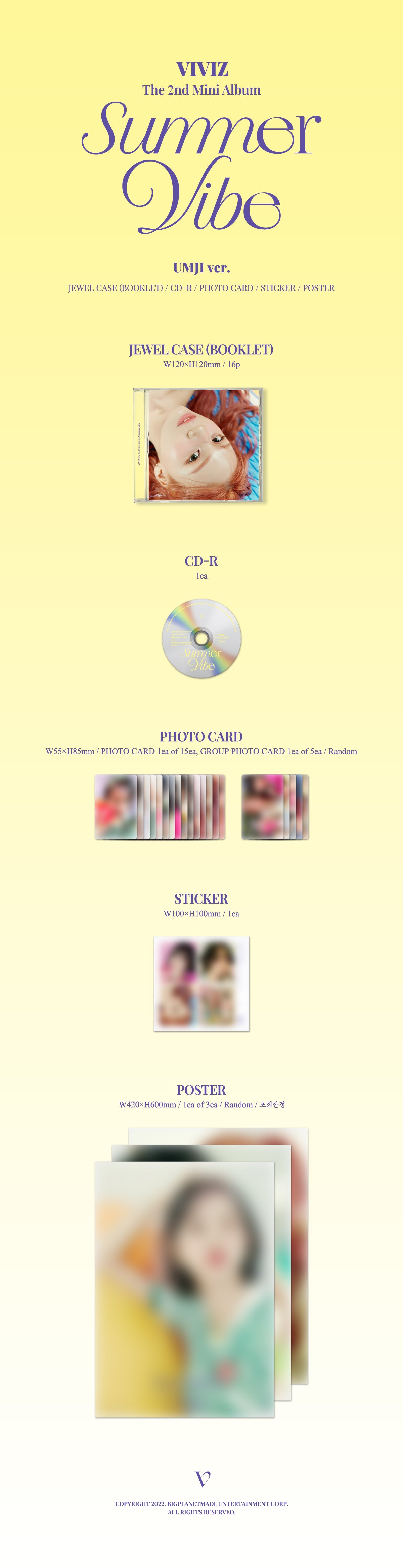 VIVIZ - Summer Vibe - 2nd Mini Album (Jewel Case Ver.)