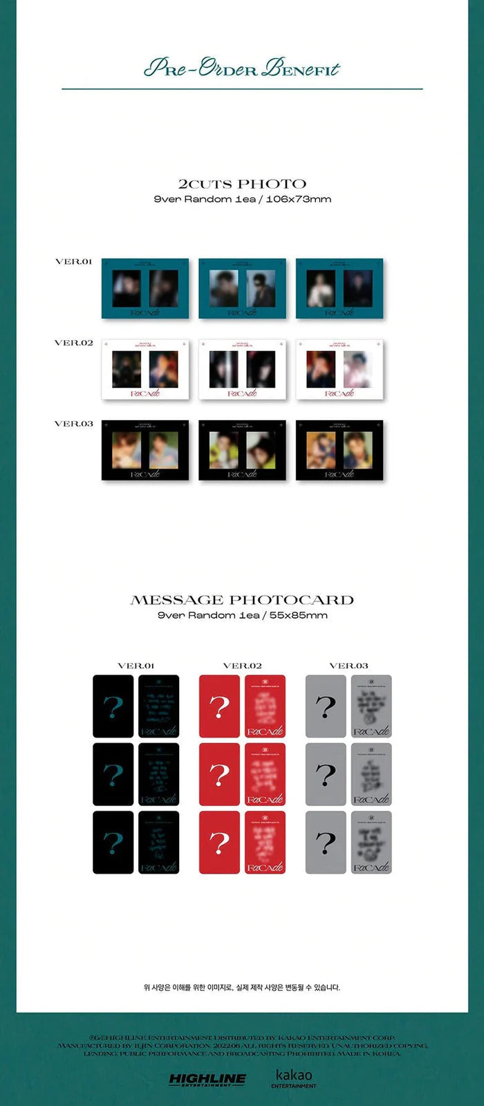 Wonho - FACADE - 3rd Mini Album