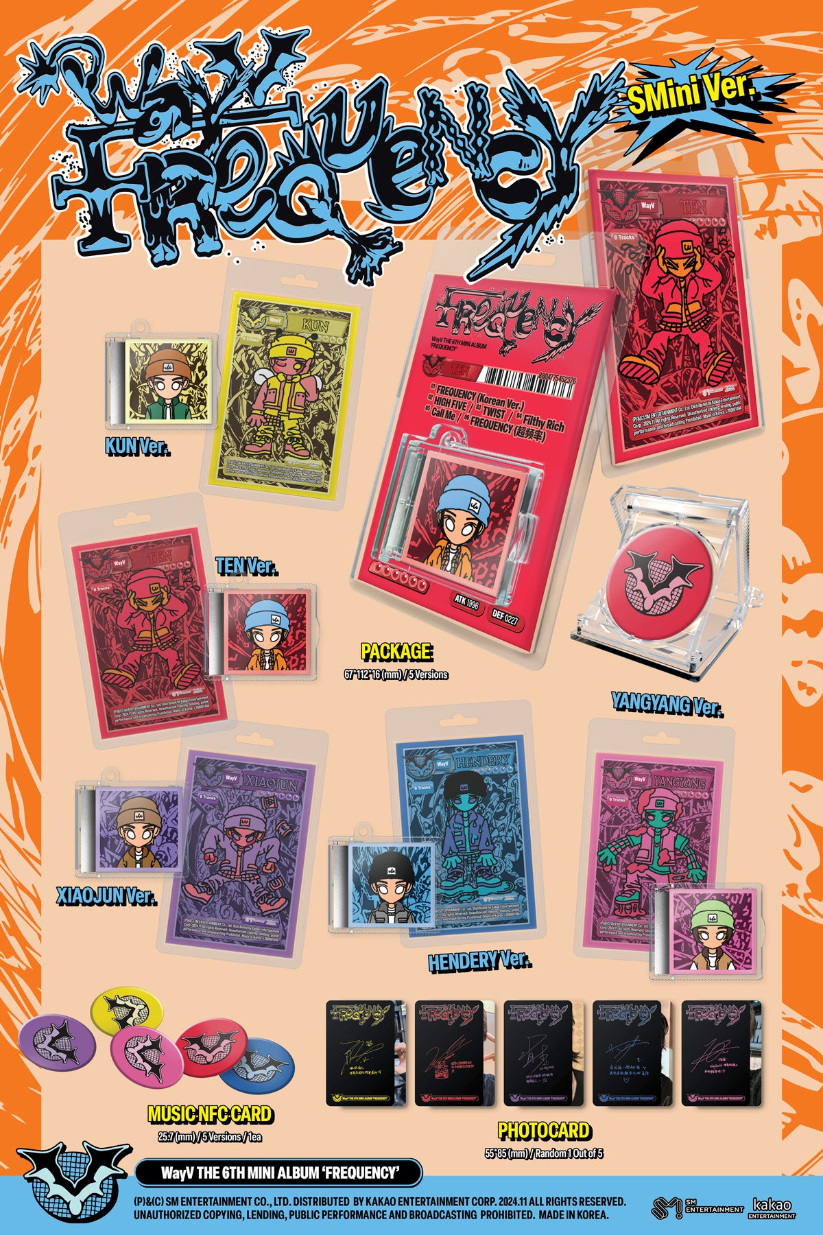 WayV - FREQUENCY - 6th Mini Album (SMini Ver.)