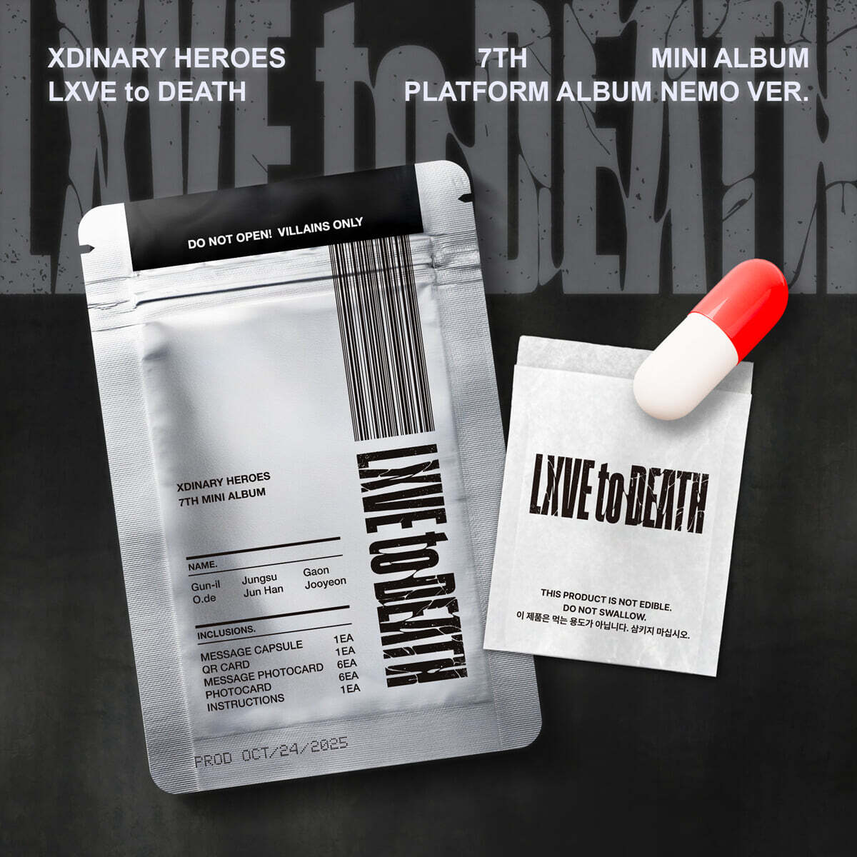 Xdinary Heroes - LXVE to DEATH - 7th Mini Album (Platform Ver.)