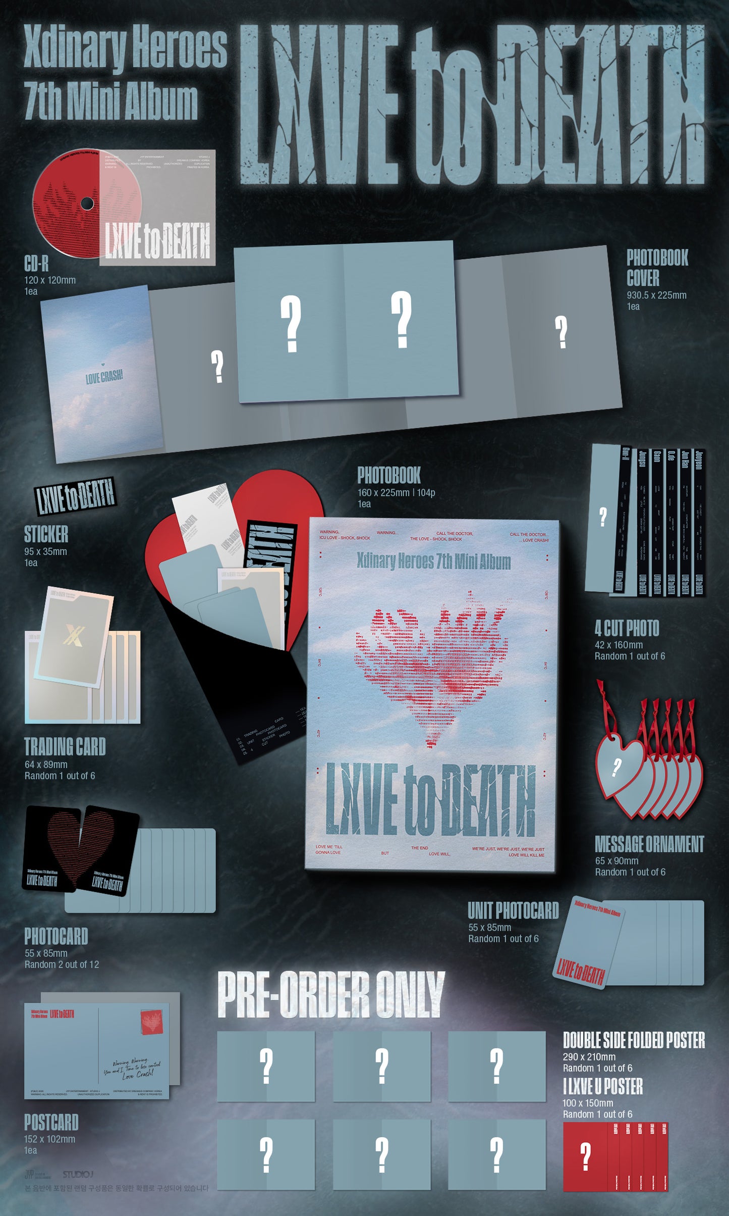 Xdinary Heroes - LXVE to DEATH - 7th Mini Album (Photobook Ver.)