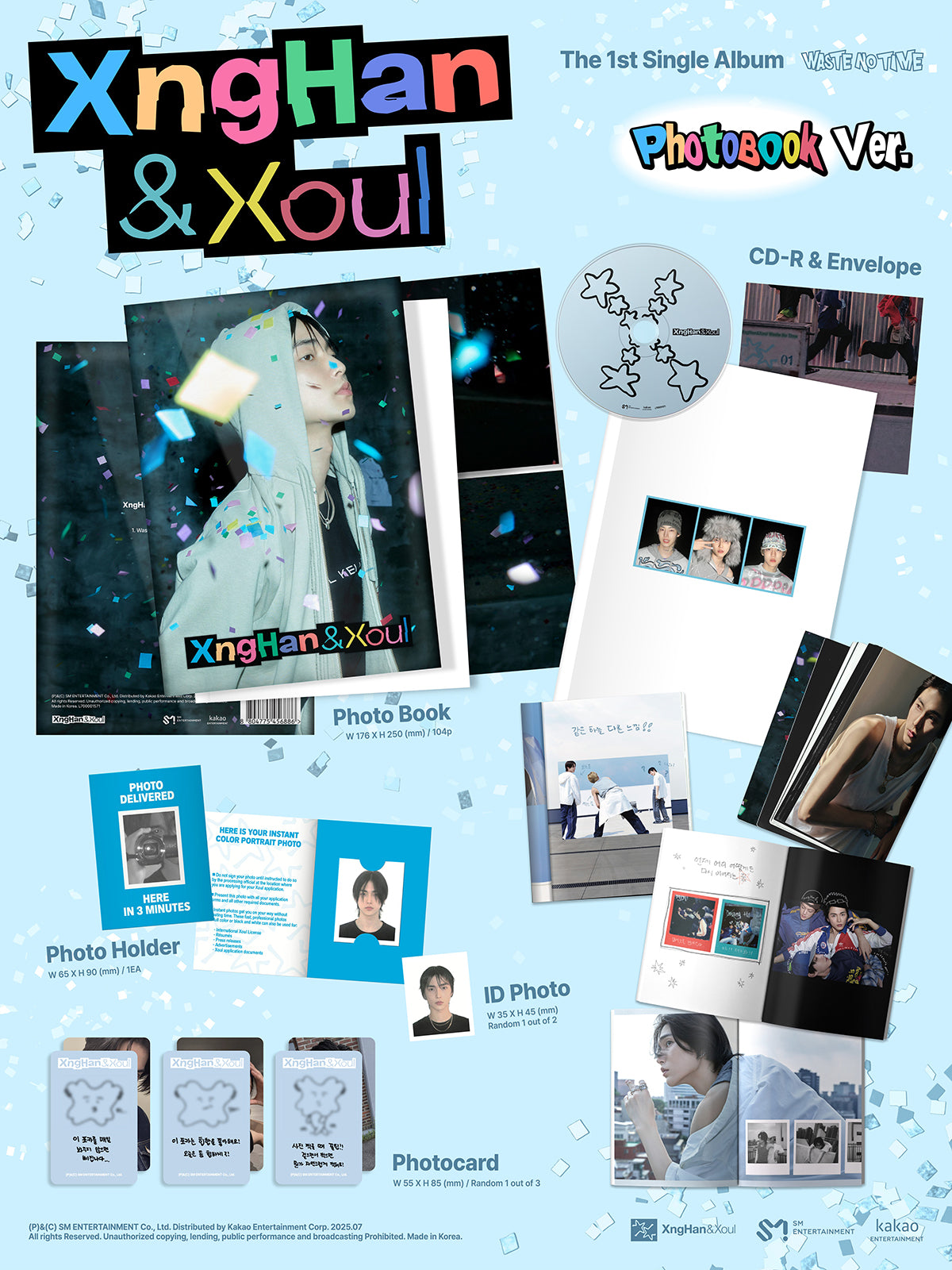XngHan&Xoul - WASTE NO TIME - 1st Single Album (Photobook Ver.)