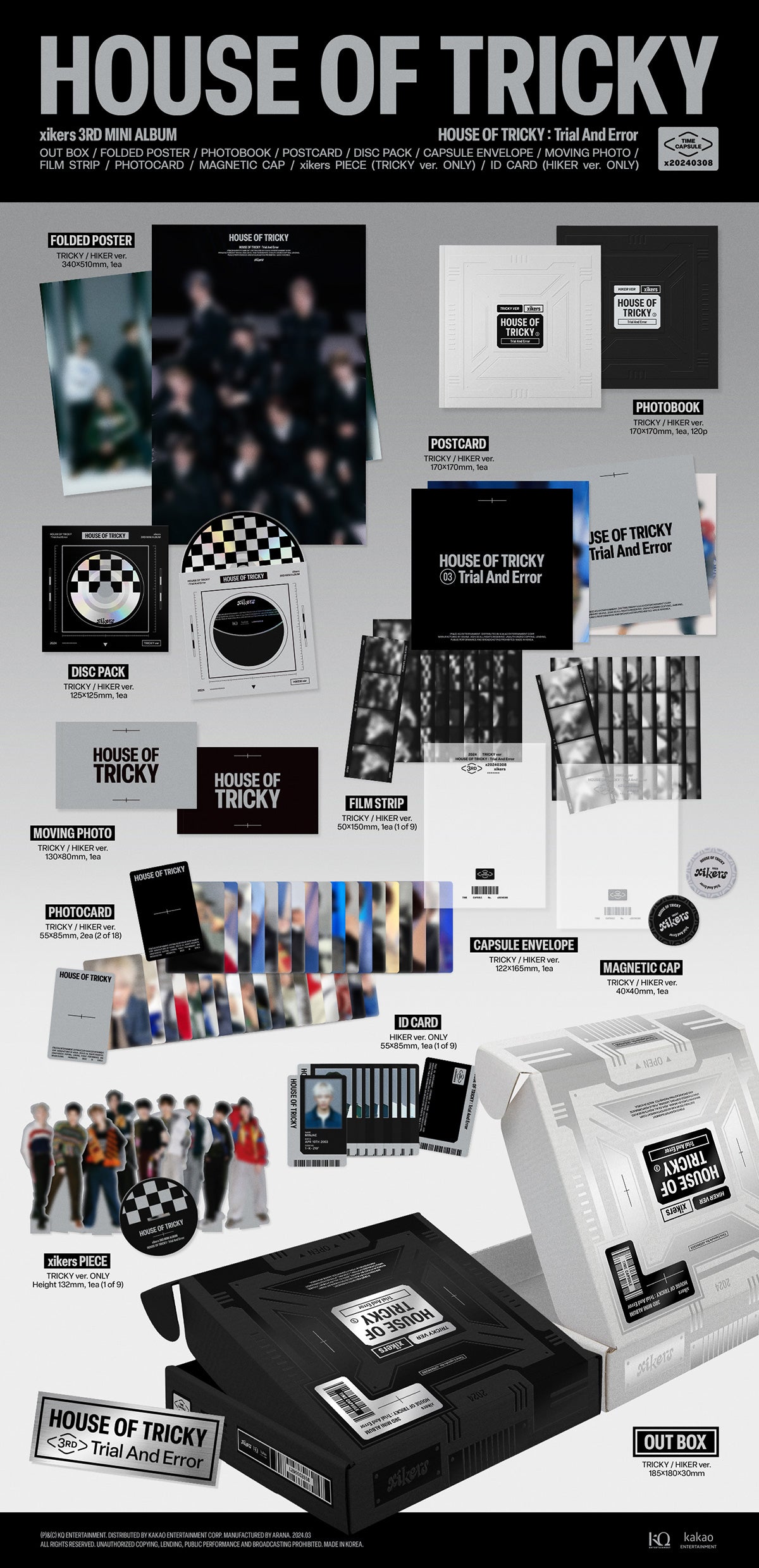 xikers - HOUSE OF TRICKY : Trial And Error - 3rd Mini Album