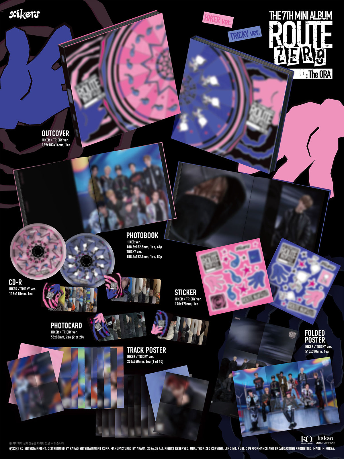 (Pre-Order) xikers - ROUTE ZERO : The ORA - 7th Mini Album