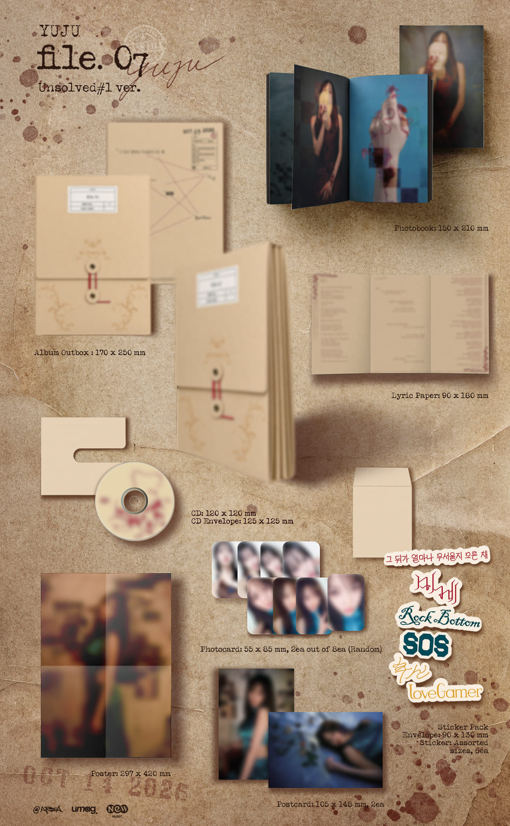 (Pre-Order) YUJU - file. 07 - 4th Mini Album (Unsolved #01 Ver.)
