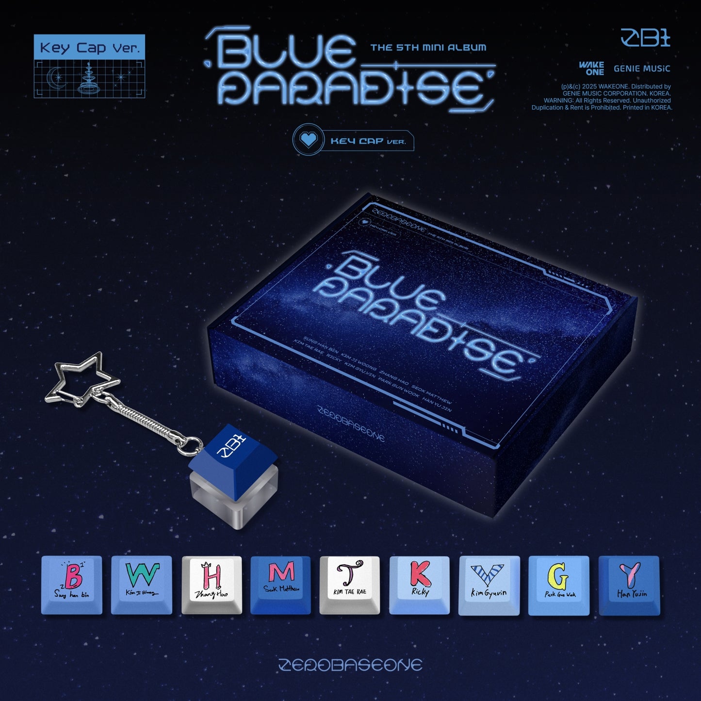 ZEROBASEONE - BLUE PARADISE - 5th Mini Album (Key Cap Ver.)