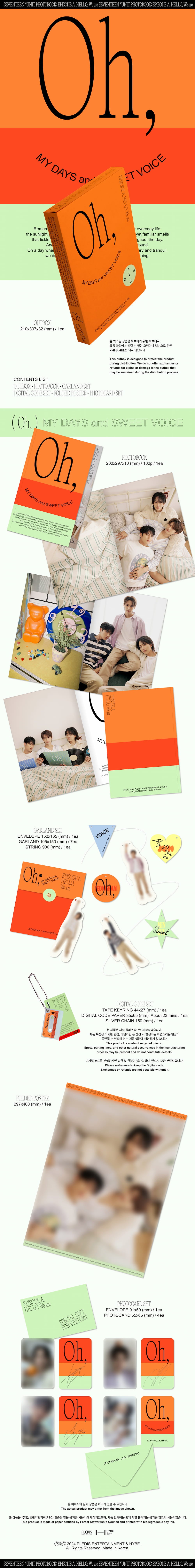 SEVENTEEN - Episode: Oh, My Days and Sweet Voice - Unit Photobook A