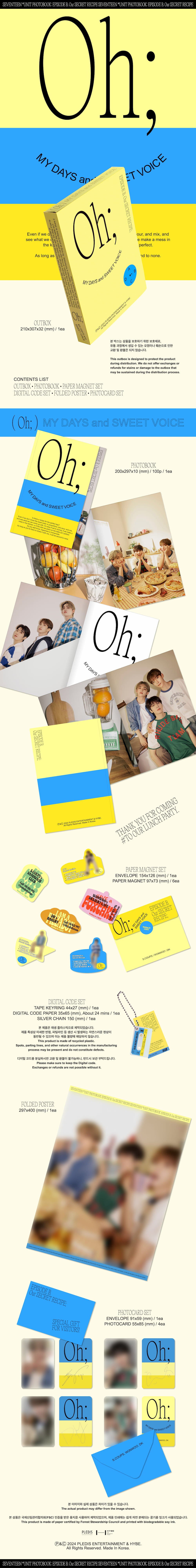 SEVENTEEN - Episode: Oh, My Days and Sweet Voice - Unit Photobook B