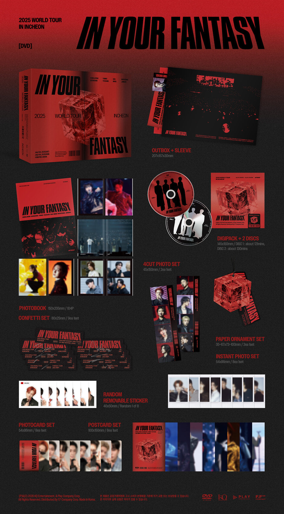 (Pre-Order) ATEEZ - 2025 WORLD TOUR 'IN YOUR FANTASY' INCHEON - DVD