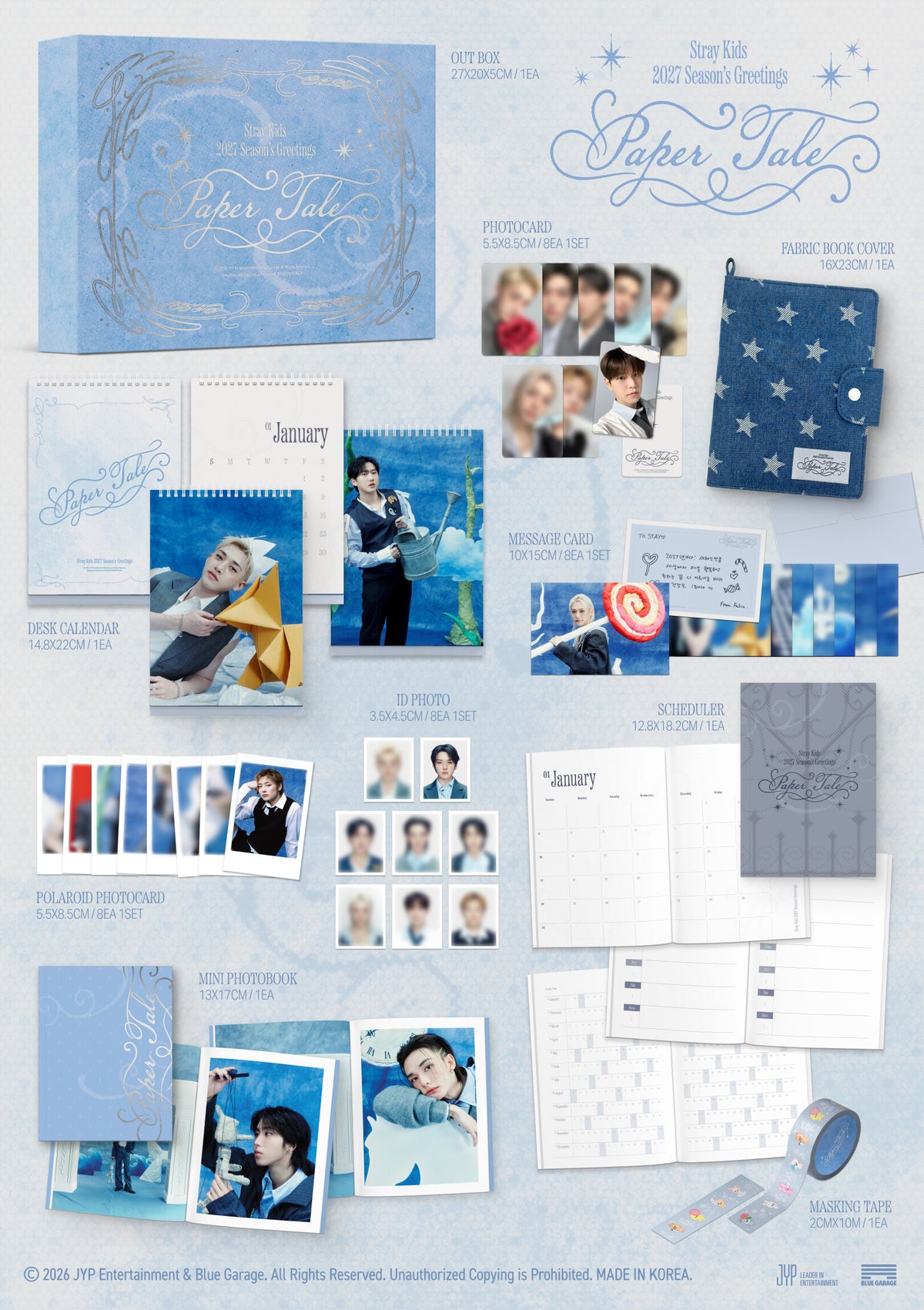 (Pre-Order) Stray Kids - 2027 - Paper Tale - Season's Greetings