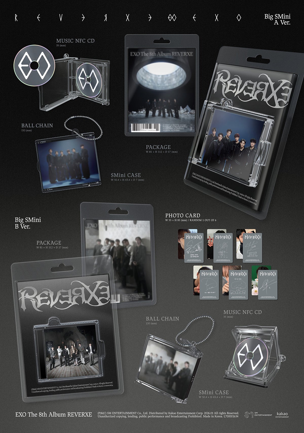 EXO - REVERXE - 8th Mini Album (BigSMini Ver.)