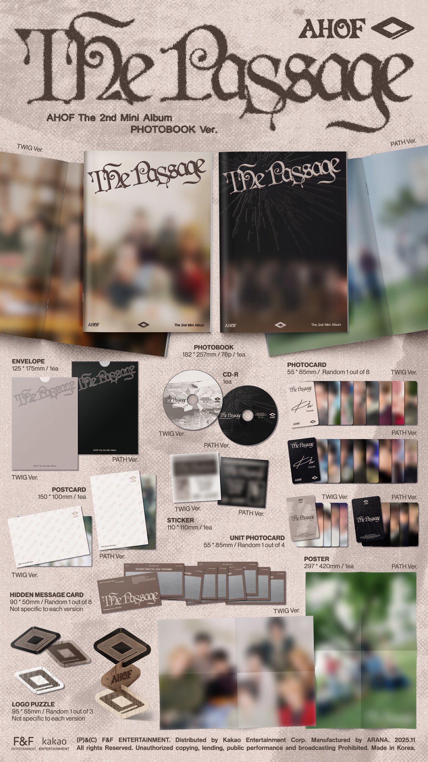 AHOF - The Passage - 2nd Mini Album (Photobook Ver.)