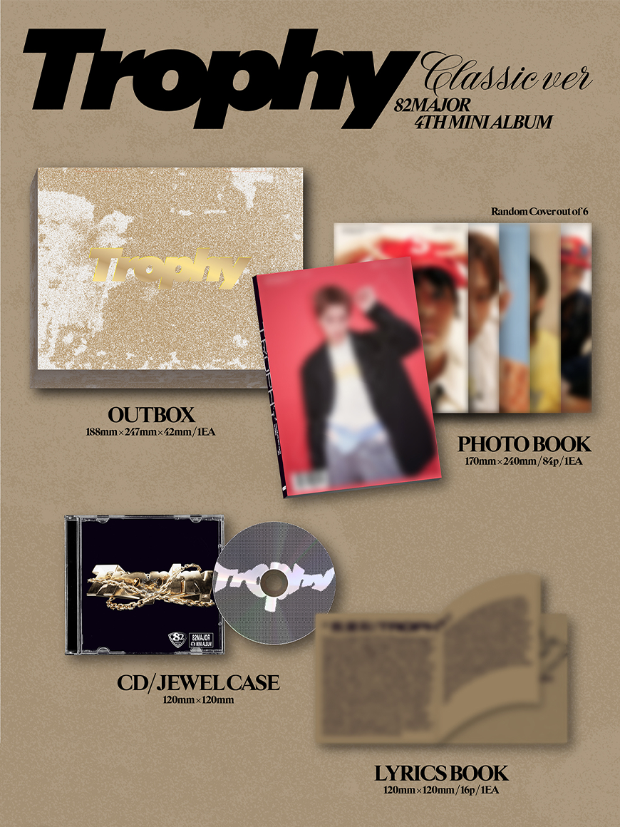 (SIGNED) 82MAJOR - Trophy - 4th Mini Album (Classic Ver.)