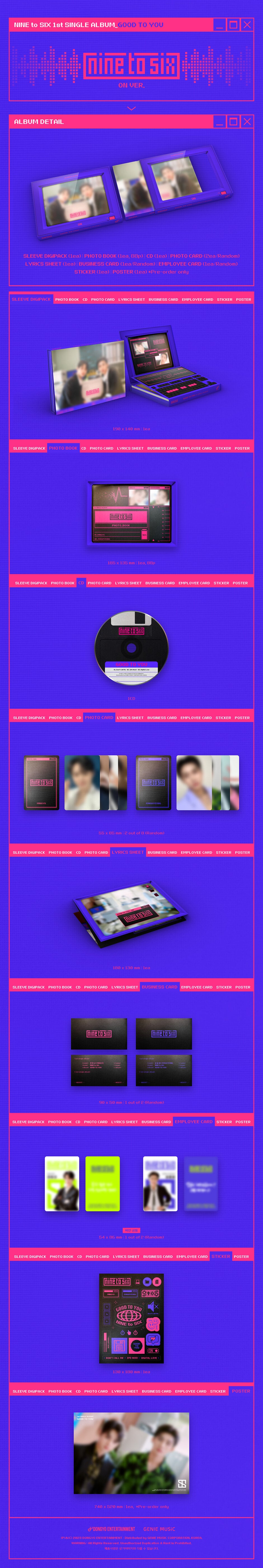 NINE to SIX - GOOD TO YOU - 1st Single Album