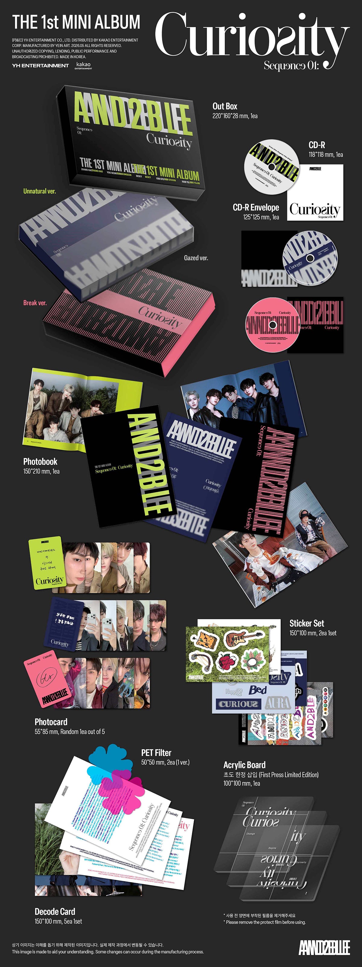 (Pre-Order) AND2BLE - Sequence 01 : Curiosity - 1st Mini Album (Standard Ver.)