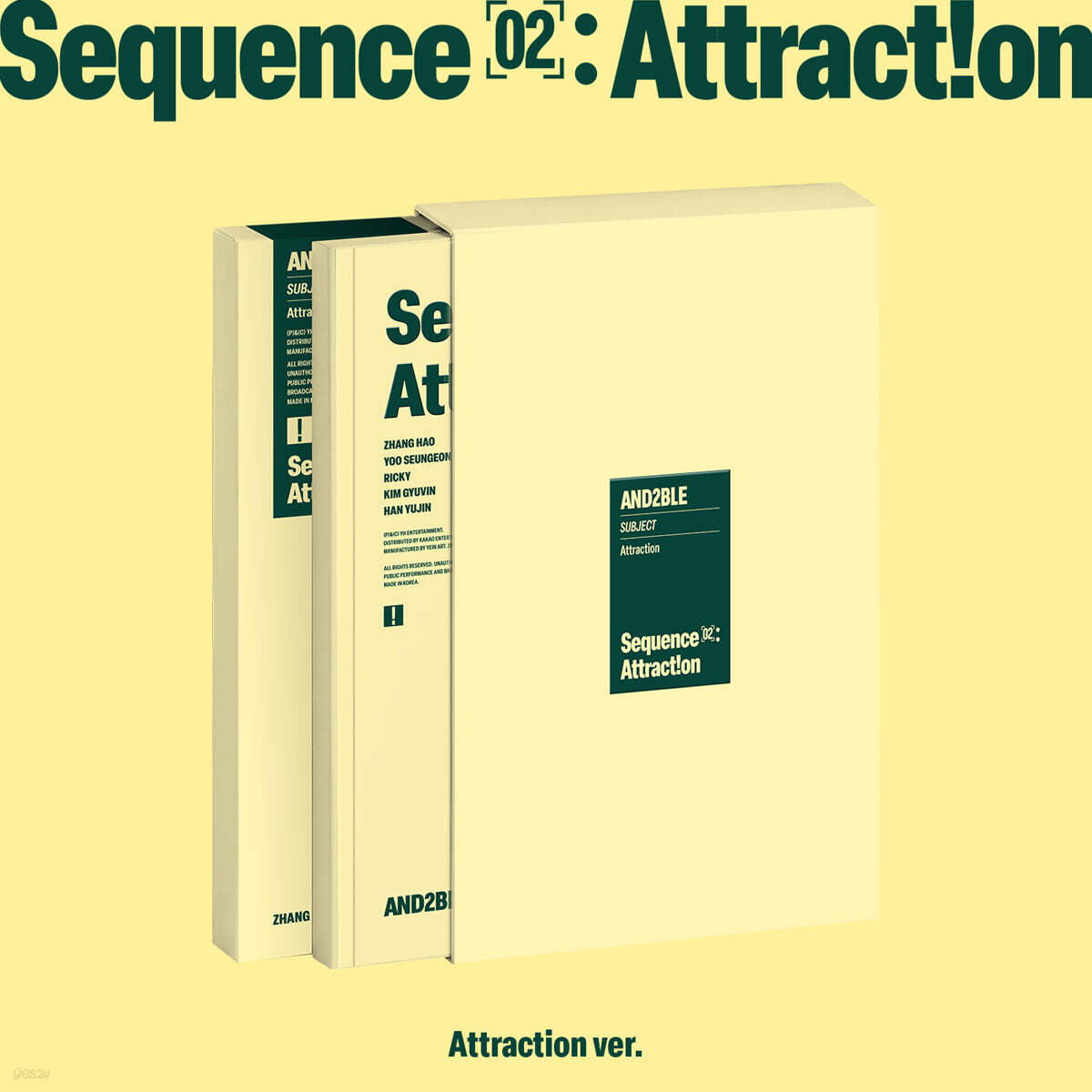 (Pre-Order) AND2BLE - Sequence 02: Attraction - 2nd Mini Album (Observe Ver. / Attraction Ver. / Archive Ver.)