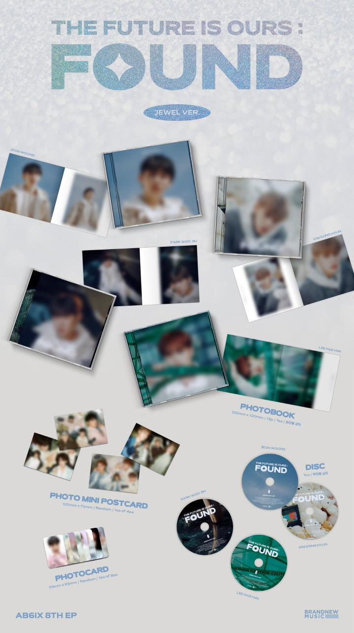 AB6IX - THE FUTURE IS OURS : FOUND - 8th EP Album (Jewel Ver.)