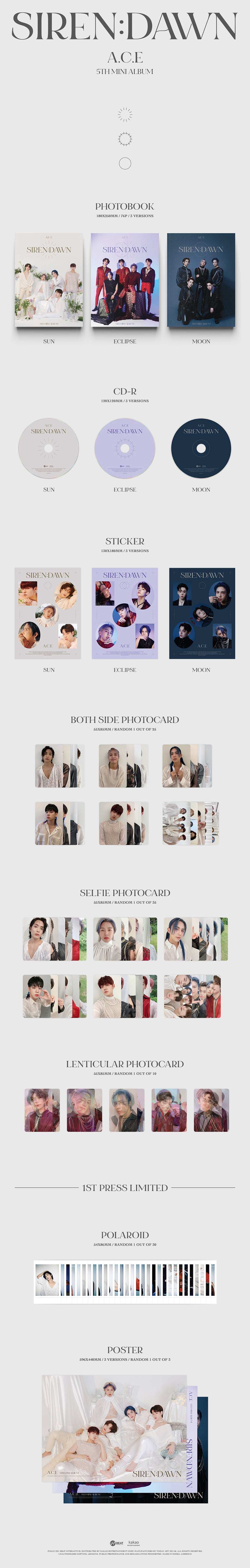A.C.E - SIREN : DAWN - 5th Mini Album