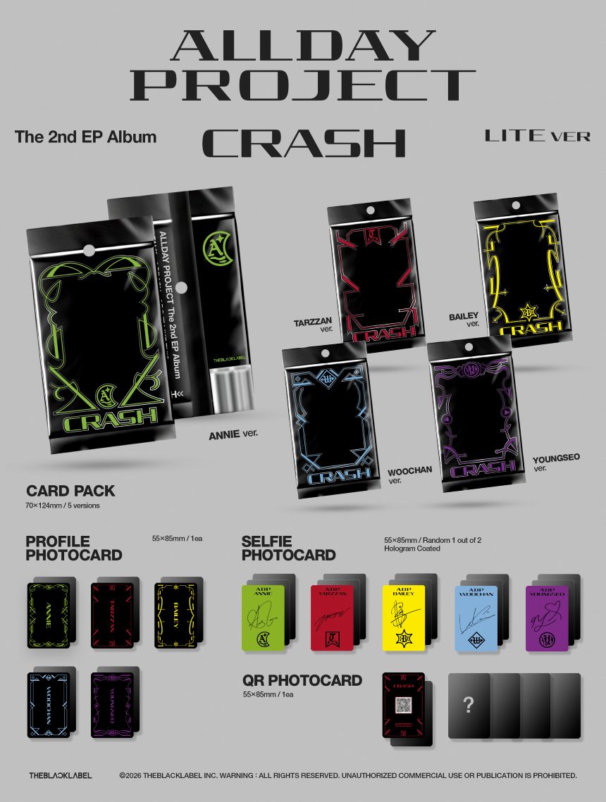(Pre-Order) ALLDAY PROJECT - CRASH - The 2nd EP Album (LITE Ver.)