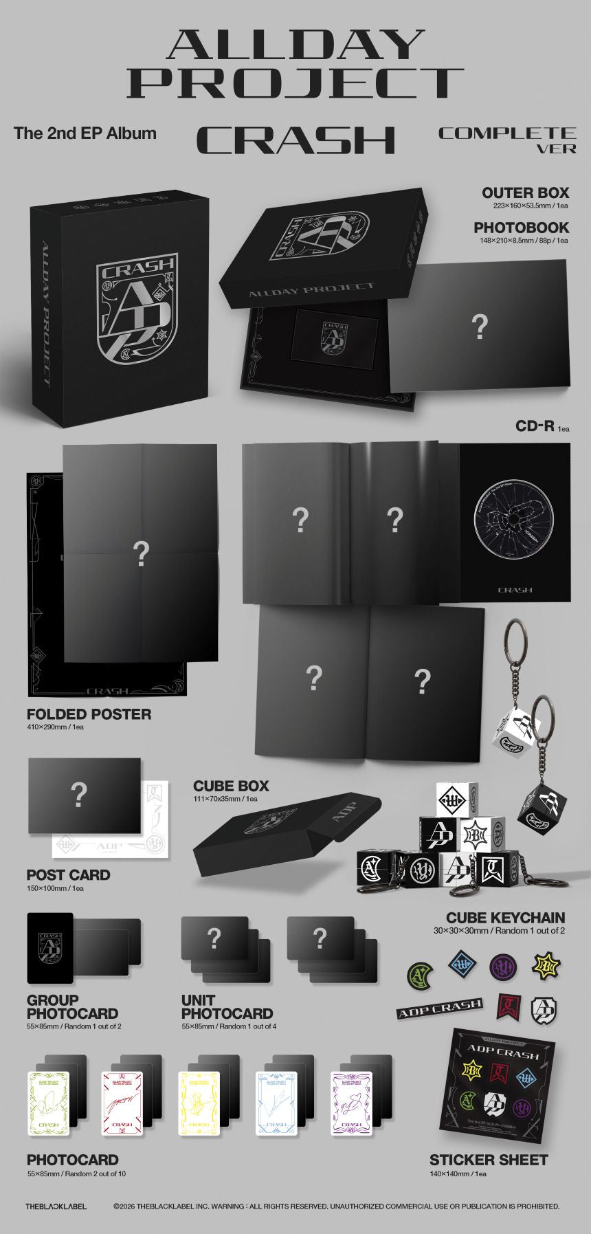 (Pre-Order) ALLDAY PROJECT - CRASH - The 2nd EP Album (COMPLETE Ver.)