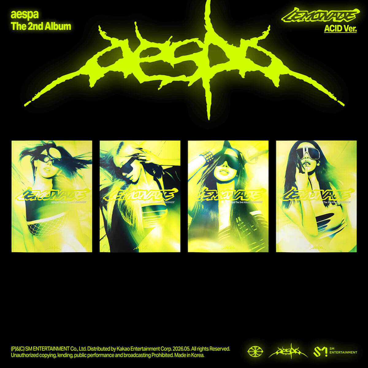 (Pre-Order + POB) aespa - LEMONADE - 2nd Album (ACID Ver.)