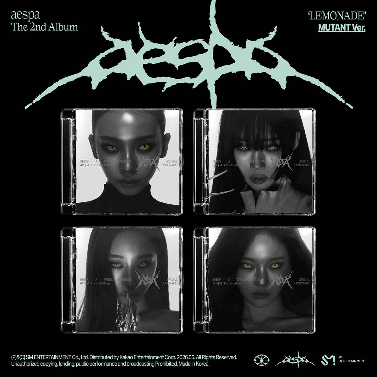(Pre-Order) aespa - LEMONADE - 2nd Album (MUTANT Ver.)