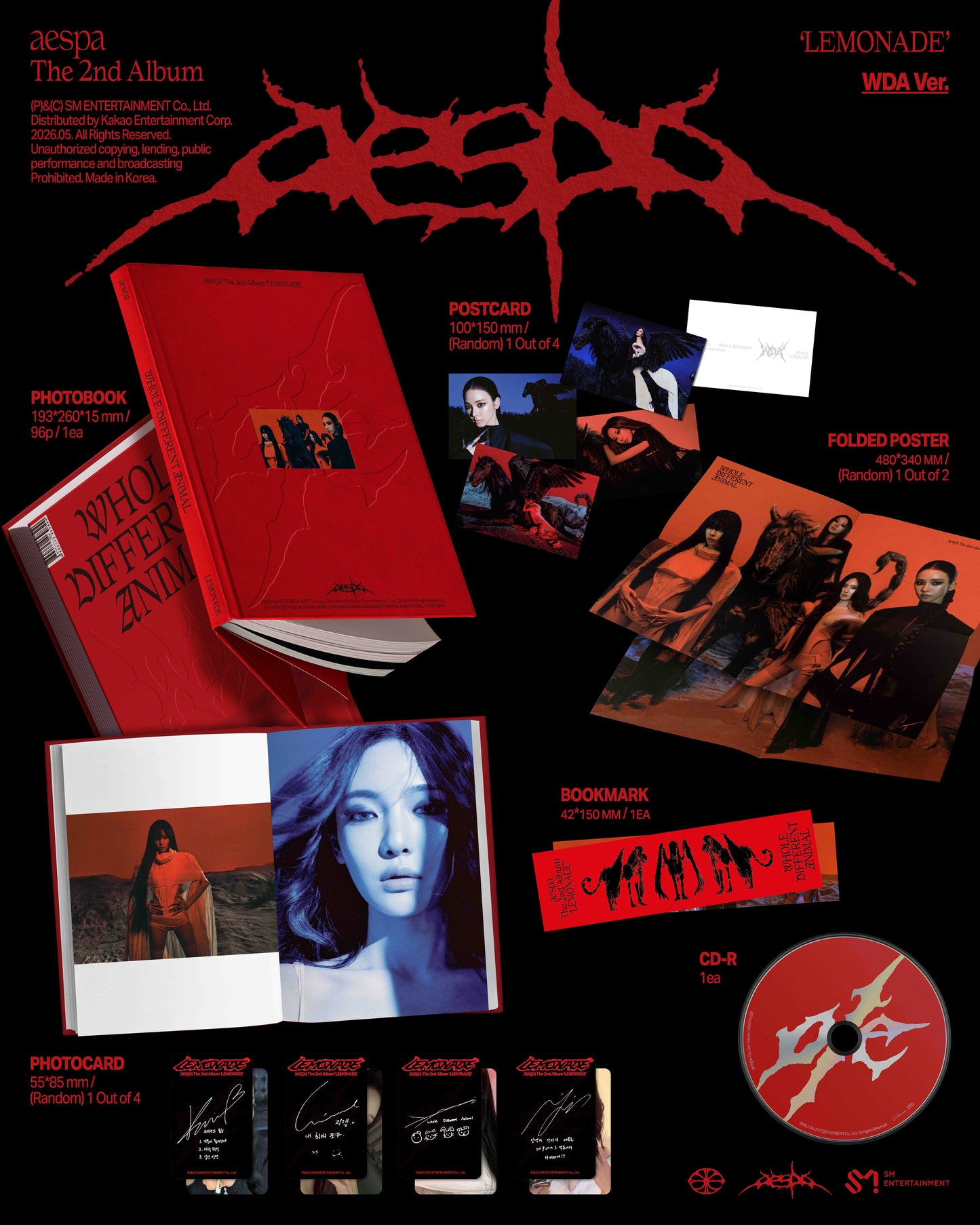 (Pre-Order) aespa - LEMONADE - 2nd Album (WDA Ver.)