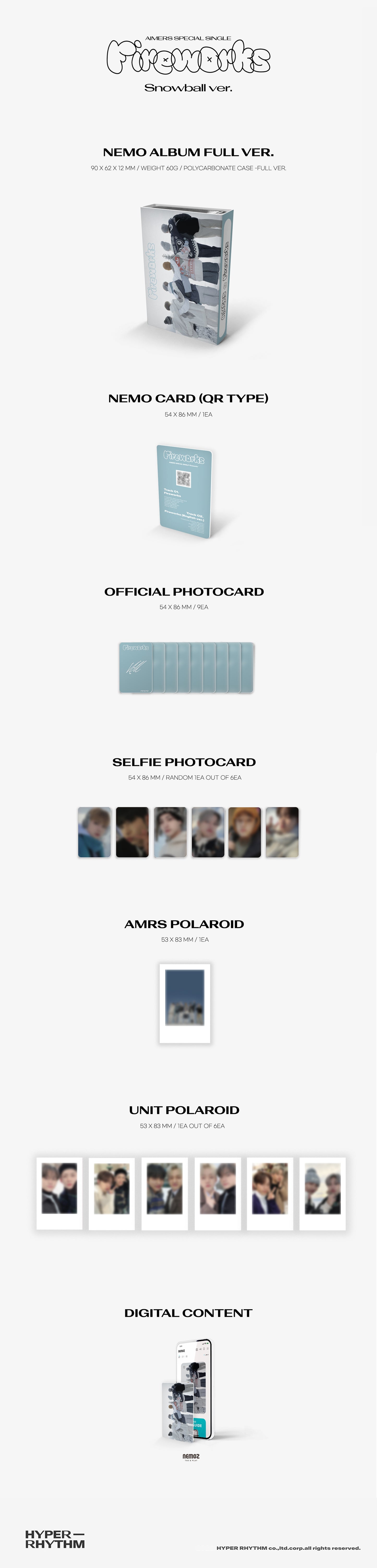 AIMERS - Fireworks - Special Single Album