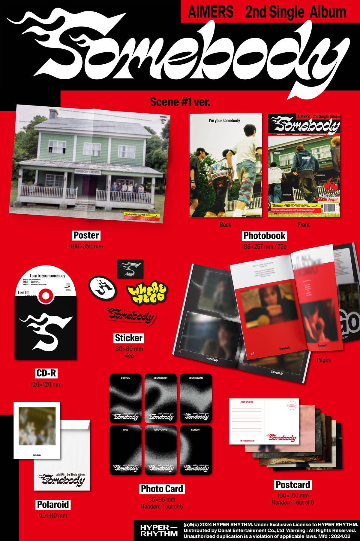 AIMERS - Somebody - 2nd Single Album