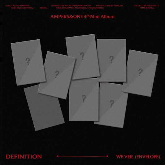(Pre-Order + POB) AMPERS&ONE - DEFINITION - 4th Mini Album (WE Ver.)