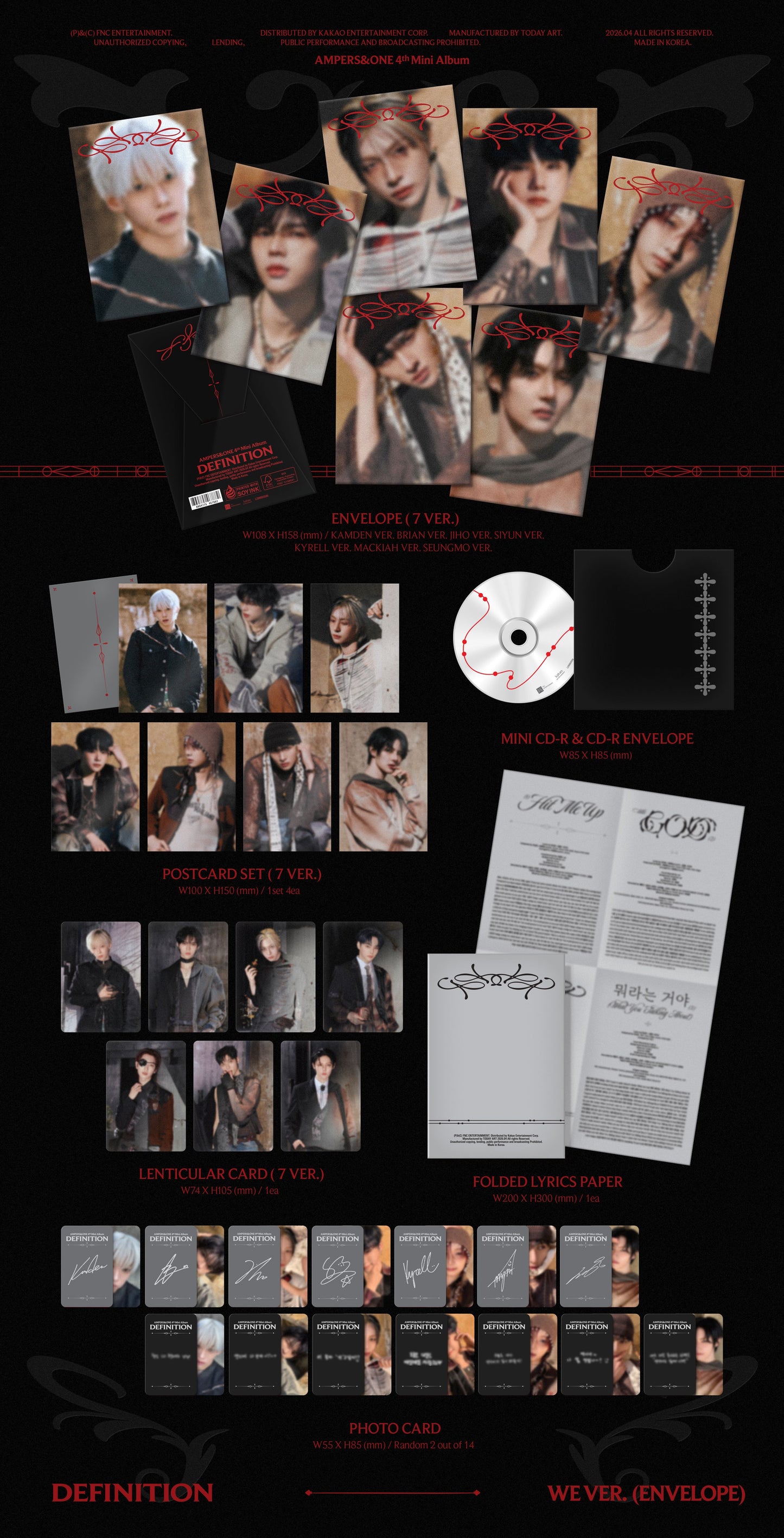 AMPERS&ONE - DEFINITION - 4th Mini Album (WE Ver.)