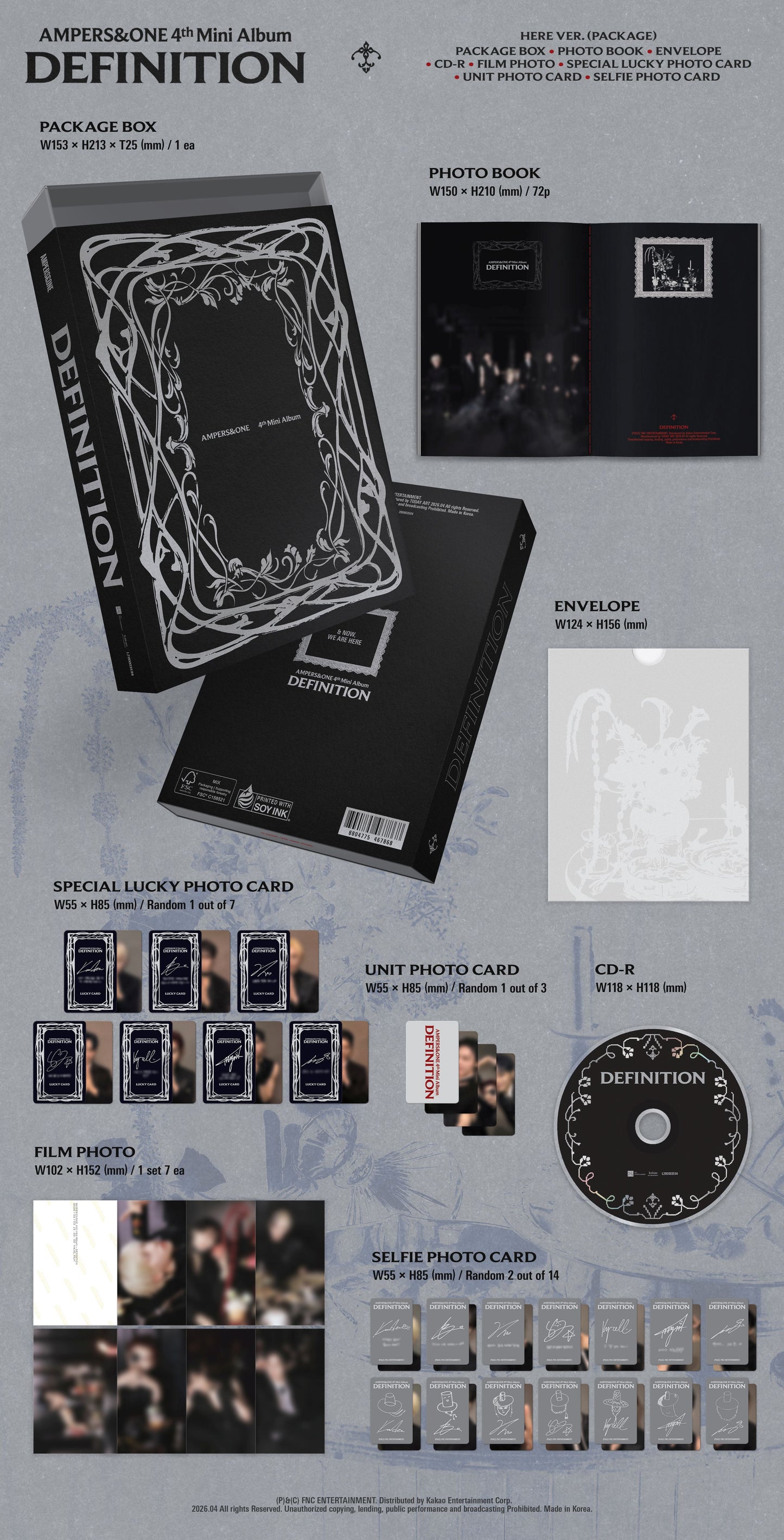 AMPERS&ONE - DEFINITION - 4th Mini Album (HERE Ver.)
