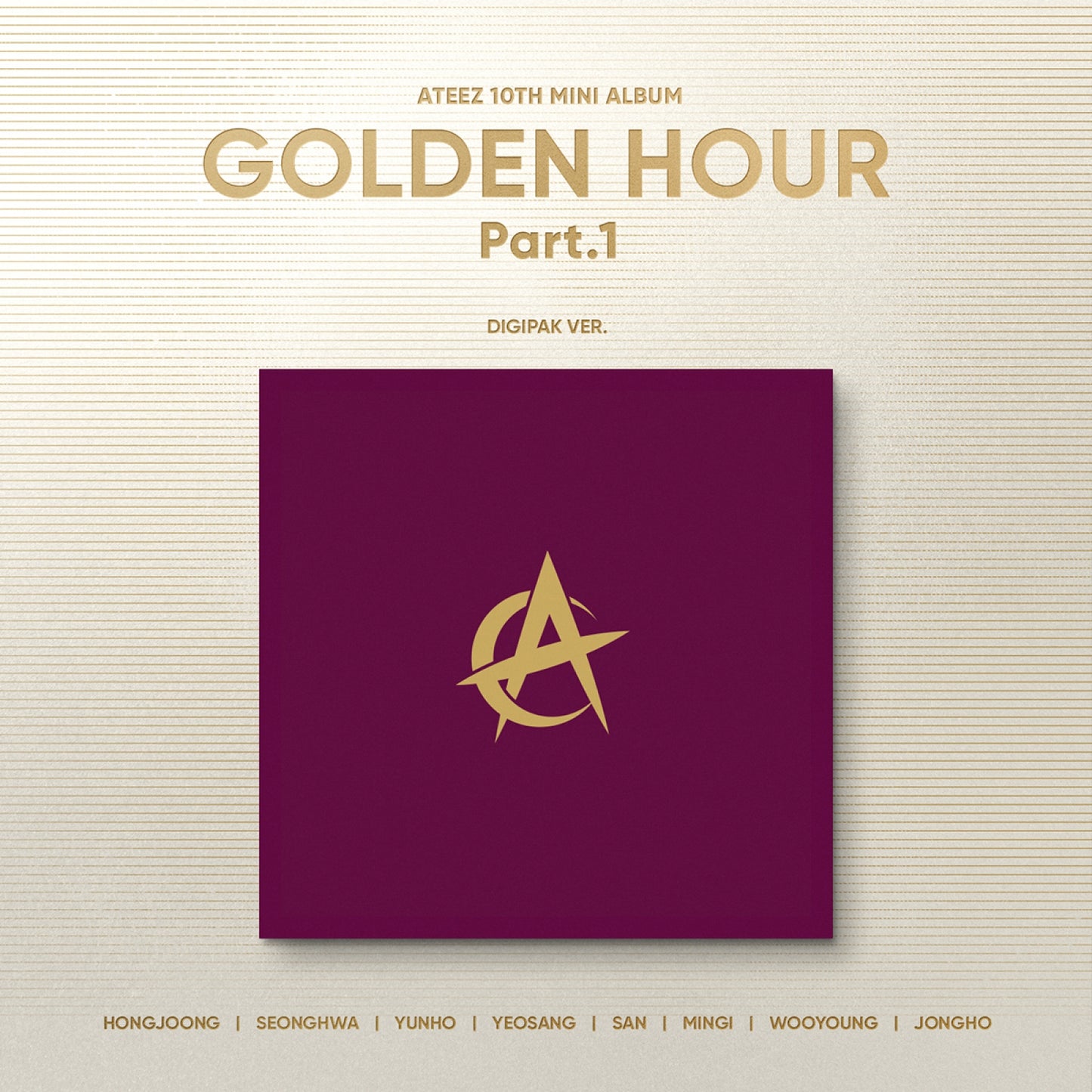 ATEEZ - GOLDEN HOUR : Part. 1 - 10th Mini Album (Digipak Ver.)
