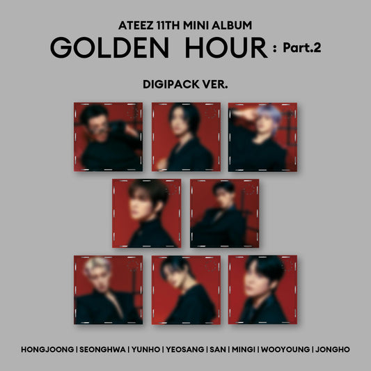 ATEEZ - GOLDEN HOUR : Part. 2 - 11th Mini Album (Digipack Ver.)