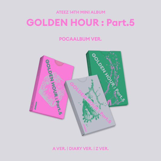 (Pre-Order) ATEEZ - GOLDEN HOUR : Part.5 - Album (POCAALBUM Ver.)