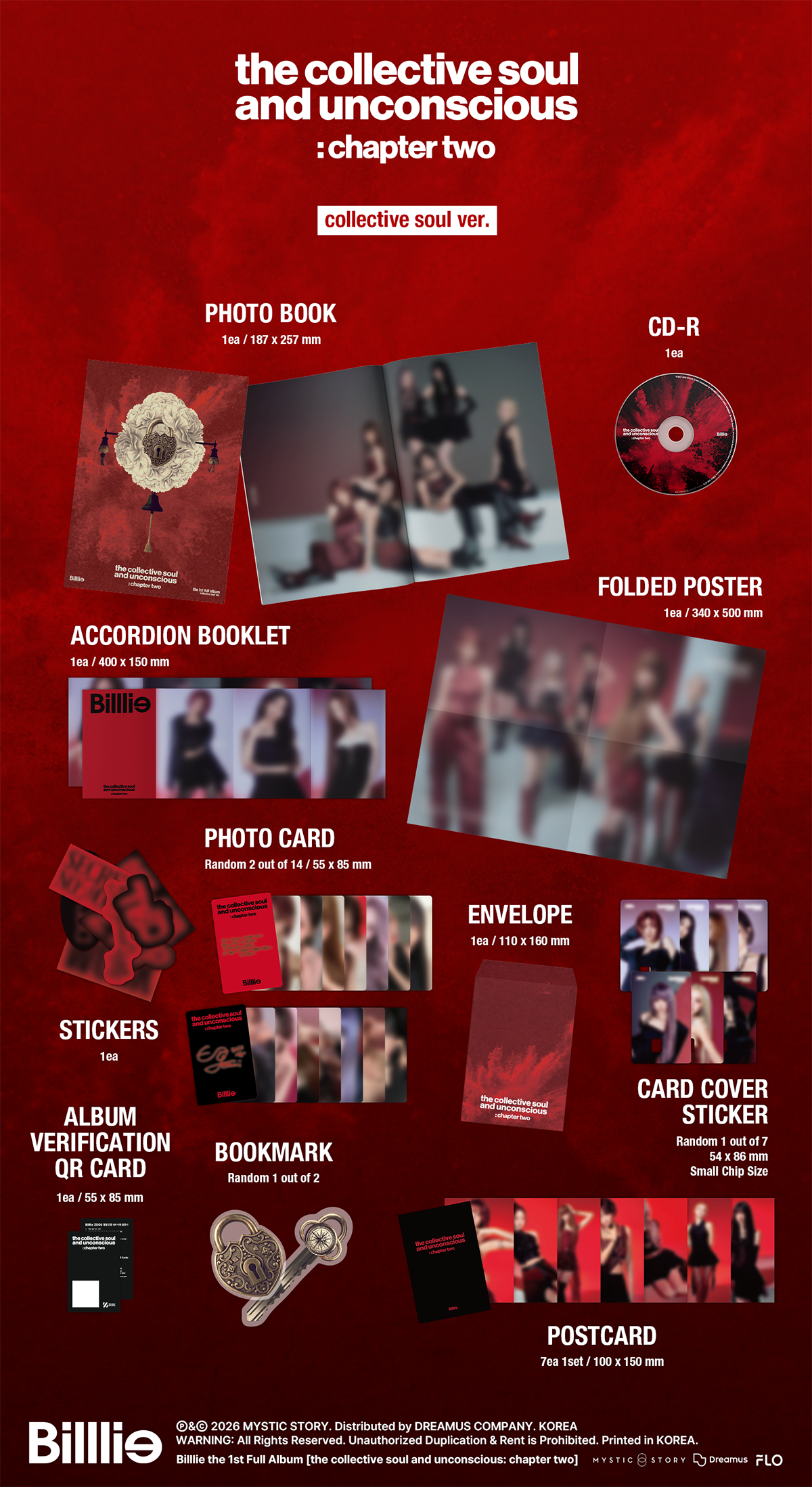 (Pre-Order + EUROPE SIGNED ALBUM EVENT) BILLLIE the 1st Full Album [the collective soul and unconscious: chapter two]