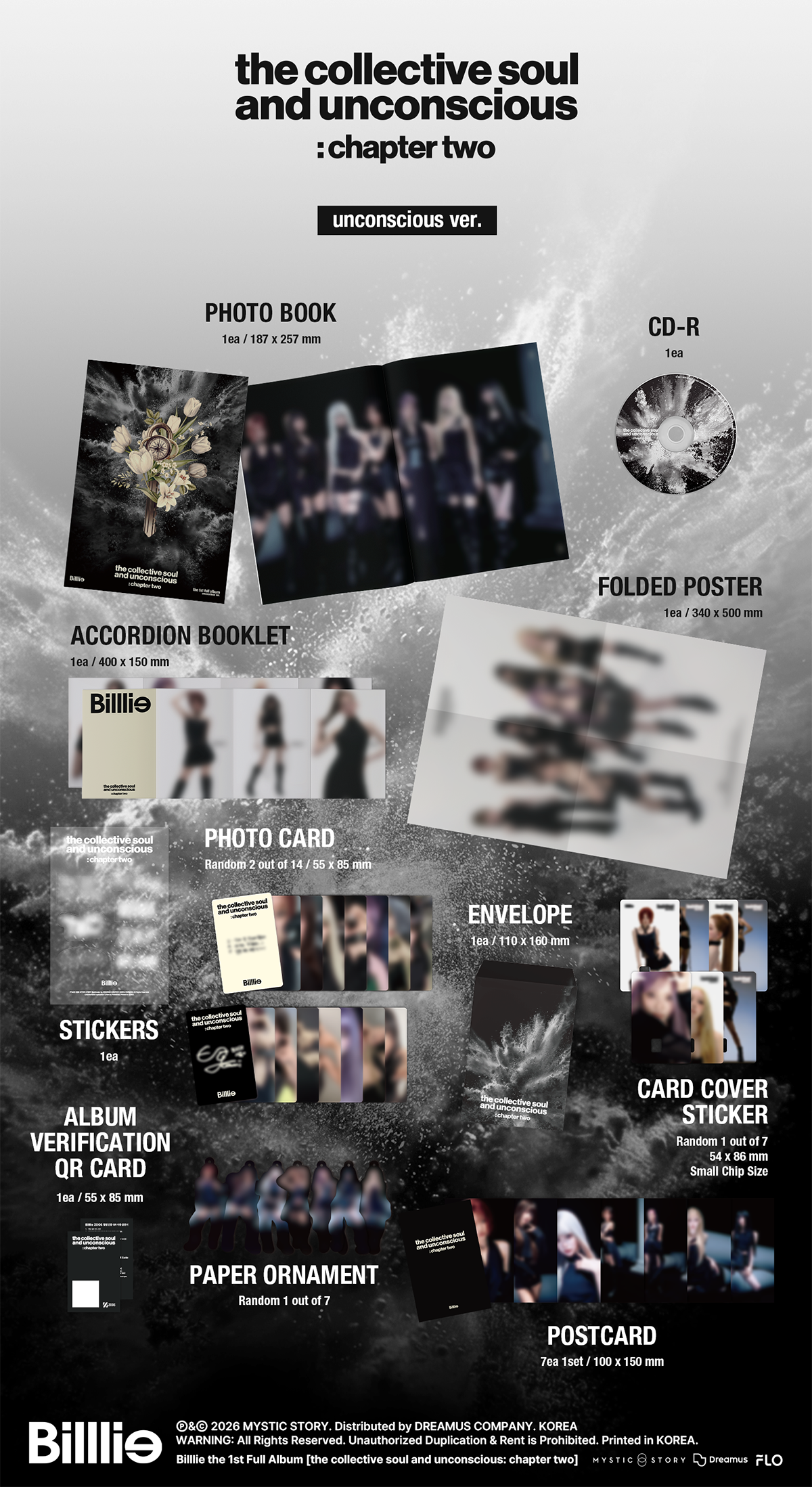 (Pre-Order + EUROPE SIGNED ALBUM EVENT) BILLLIE the 1st Full Album [the collective soul and unconscious: chapter two]