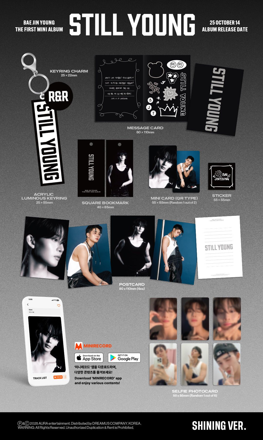 BAE JIN YOUNG - STILL YOUNG - 1st Mini Album (Platform Shining Ver.)