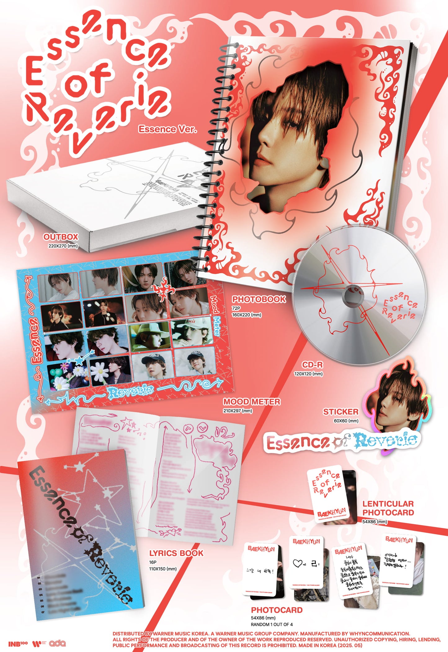 BAEKHYUN (EXO) - Essence of Reverie - 5th Mini Album (Photobook Ver.)