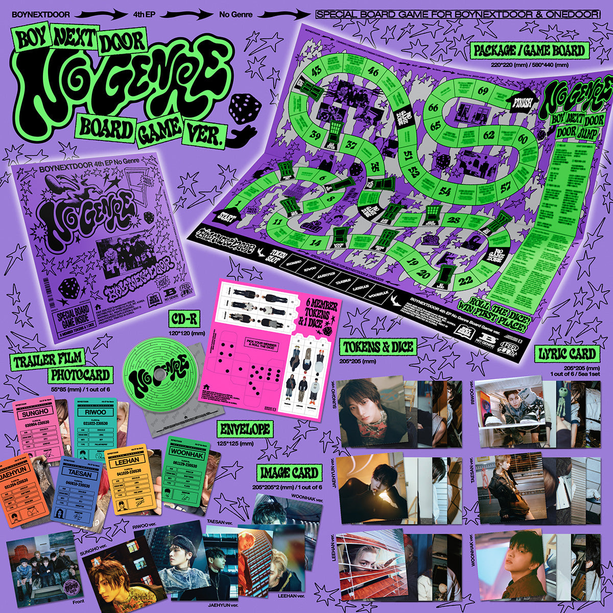 BOYNEXTDOOR - No Genre - 4th EP Album (Board Game Ver.)