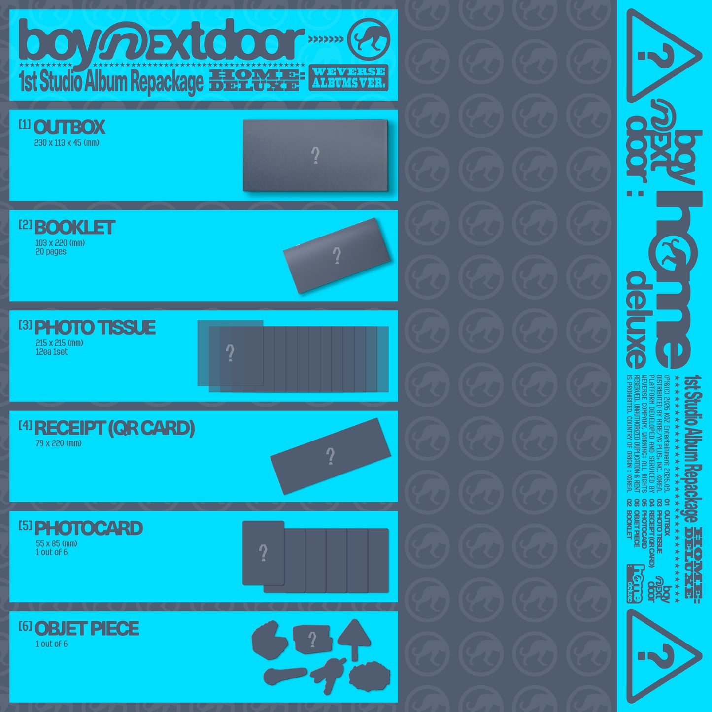 (Pre-Order) BOYNEXTDOOR - HOME: DELUXE - 1st Studio Album Repackage (Weverse Albums Ver.)