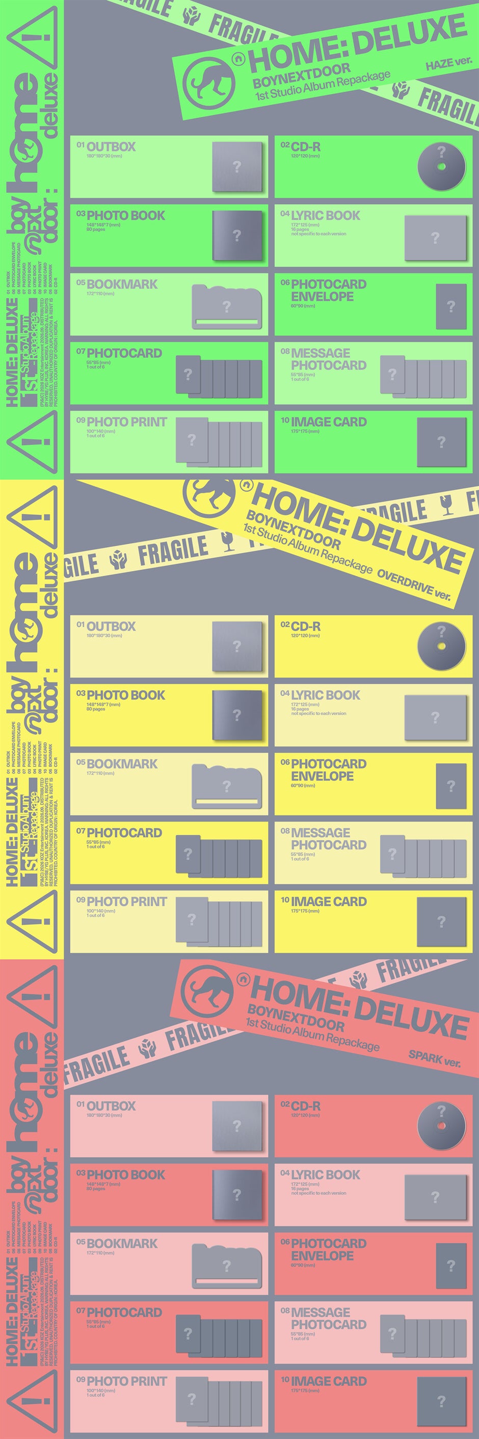 (Pre-Order + POB) BOYNEXTDOOR - HOME: DELUXE - 1st Studio Album Repackage (Standard Ver.)