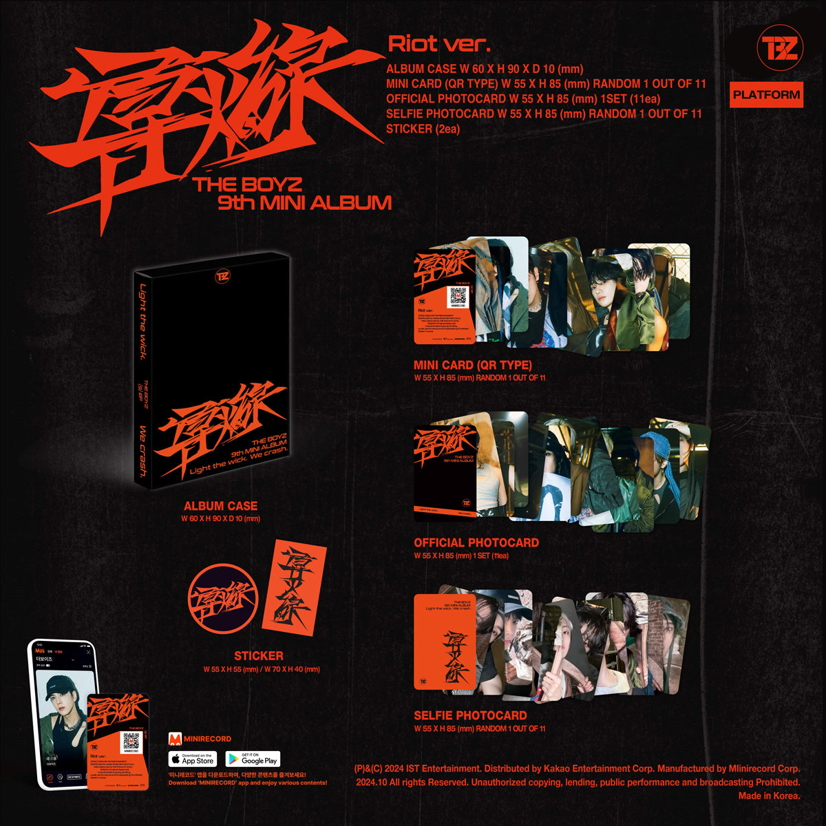 THE BOYZ - 導火線 (TRIGGER) - 9th Mini Album (Platform Ver.)