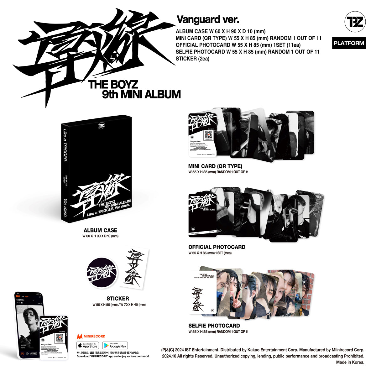 THE BOYZ - 導火線 (TRIGGER) - 9th Mini Album (Platform Ver.)