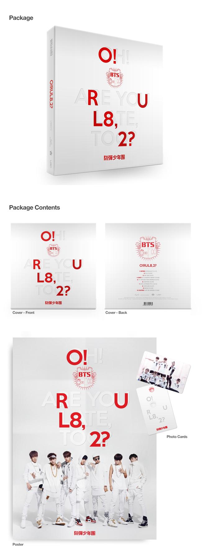 BTS - O!RUL8.2? (Oh! Are you late. too?) - 1st Mini Album