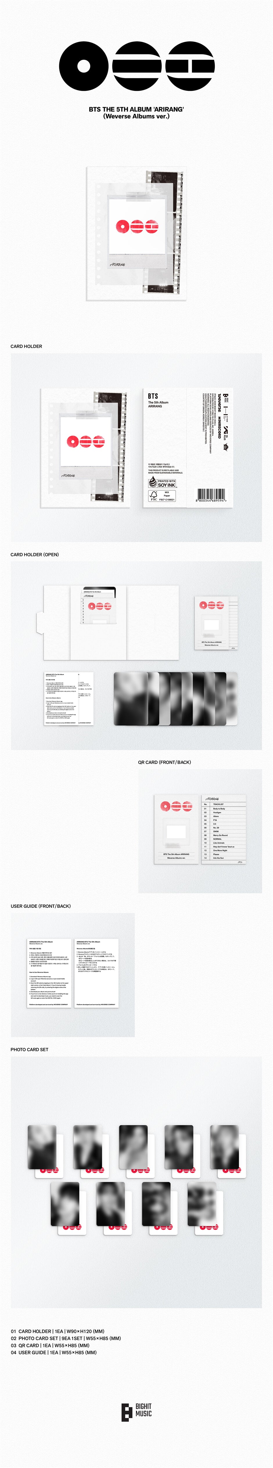 BTS - ARIRANG - 5th Full Album (Weverse Albums Ver.)