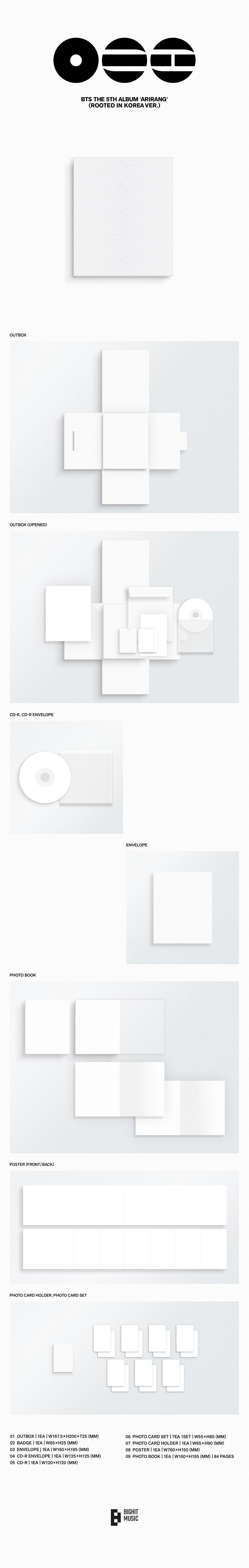 (Pre-Order) BTS - ARIRANG - 5th Full Album (Standard Ver.)