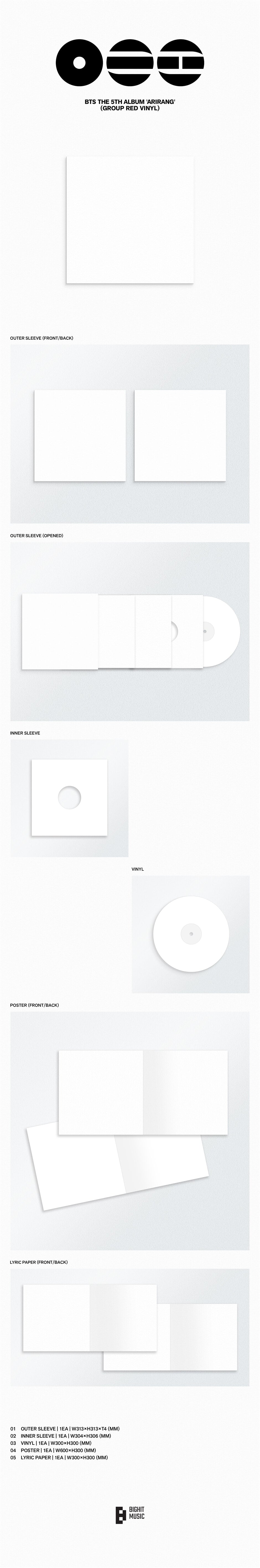 (Pre-Order) BTS - ARIRANG - 5th Full Album (Standard Vinyl Ver.)